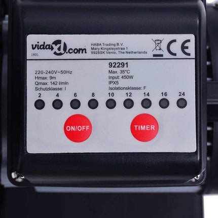 sandfilterpumpe med timer 450 W 25 l