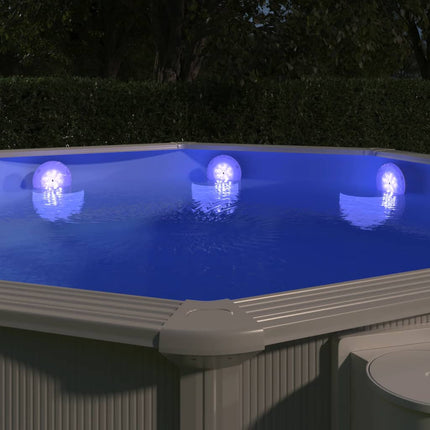 LED-poollampe med fjernbetjening nedsænkelig flydende hvid
