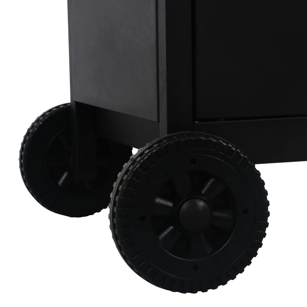 gas- og kulgrill med 3 blus