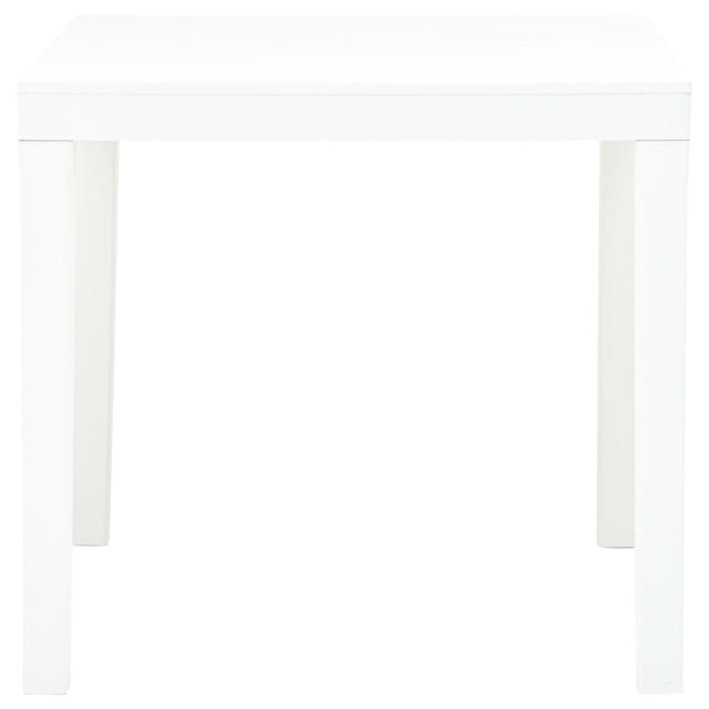 havebord 78 x 78 x 72 cm plastik hvid