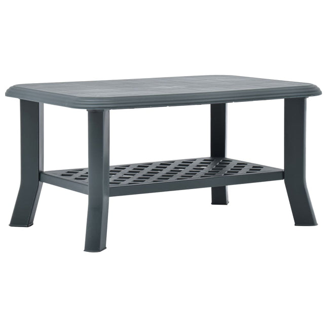 sofabord 90 x 60 x 46 cm plastik grøn