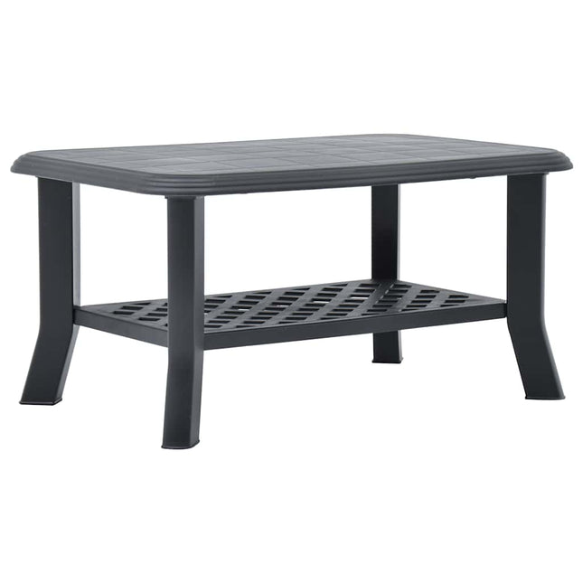 sofabord 90x60x46 cm plastik antracitgrå