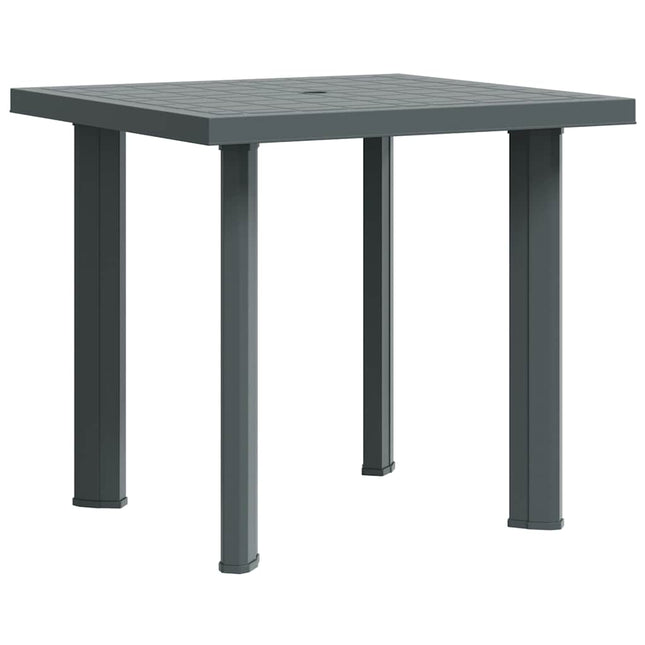 havebord 80 x 75 x 72 cm plastik grøn