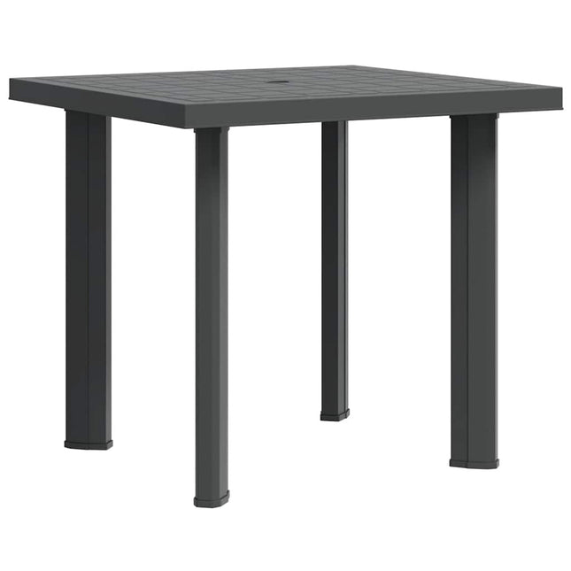 havebord 80 x 75 x 72 cm plastik antracitgrå