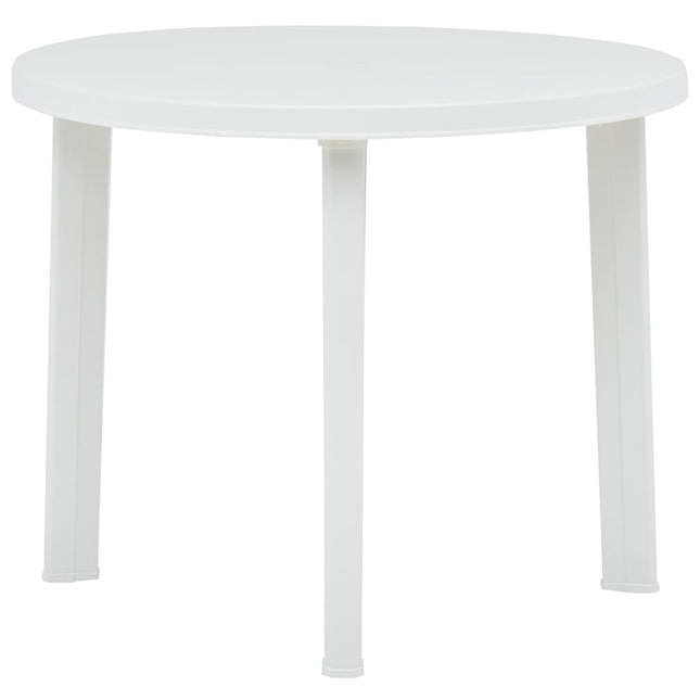 havebord 89 cm plastik hvid