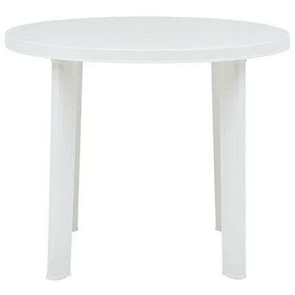 havebord 89 cm plastik hvid
