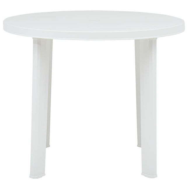 havebord 89 cm plastik hvid