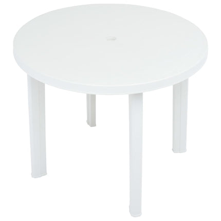 havebord 89 cm plastik hvid