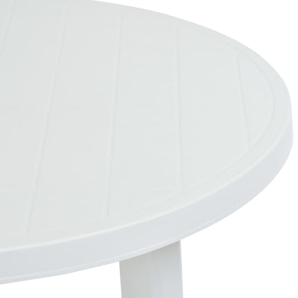 havebord 89 cm plastik hvid