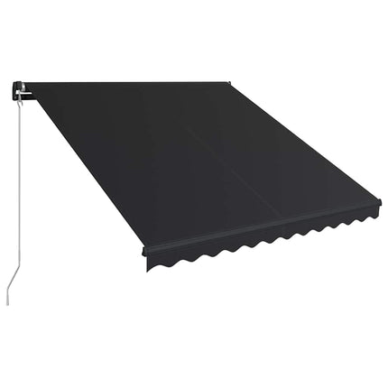 foldemarkise med manuel betjening 350 x 250 cm antracitgrå
