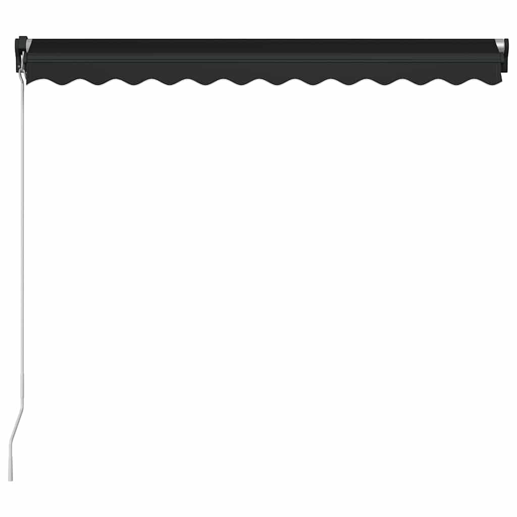 foldemarkise med manuel betjening 350 x 250 cm antracitgrå