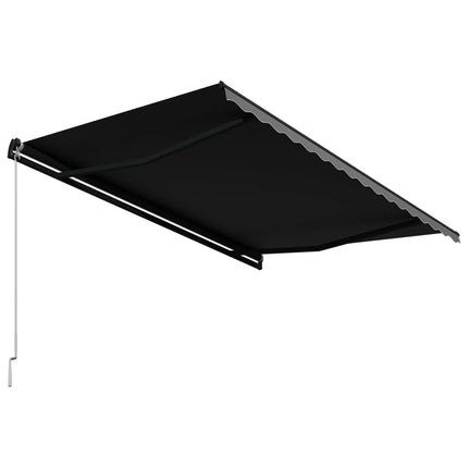 foldemarkise manuel betjening 450 x 300 cm antracitgrå