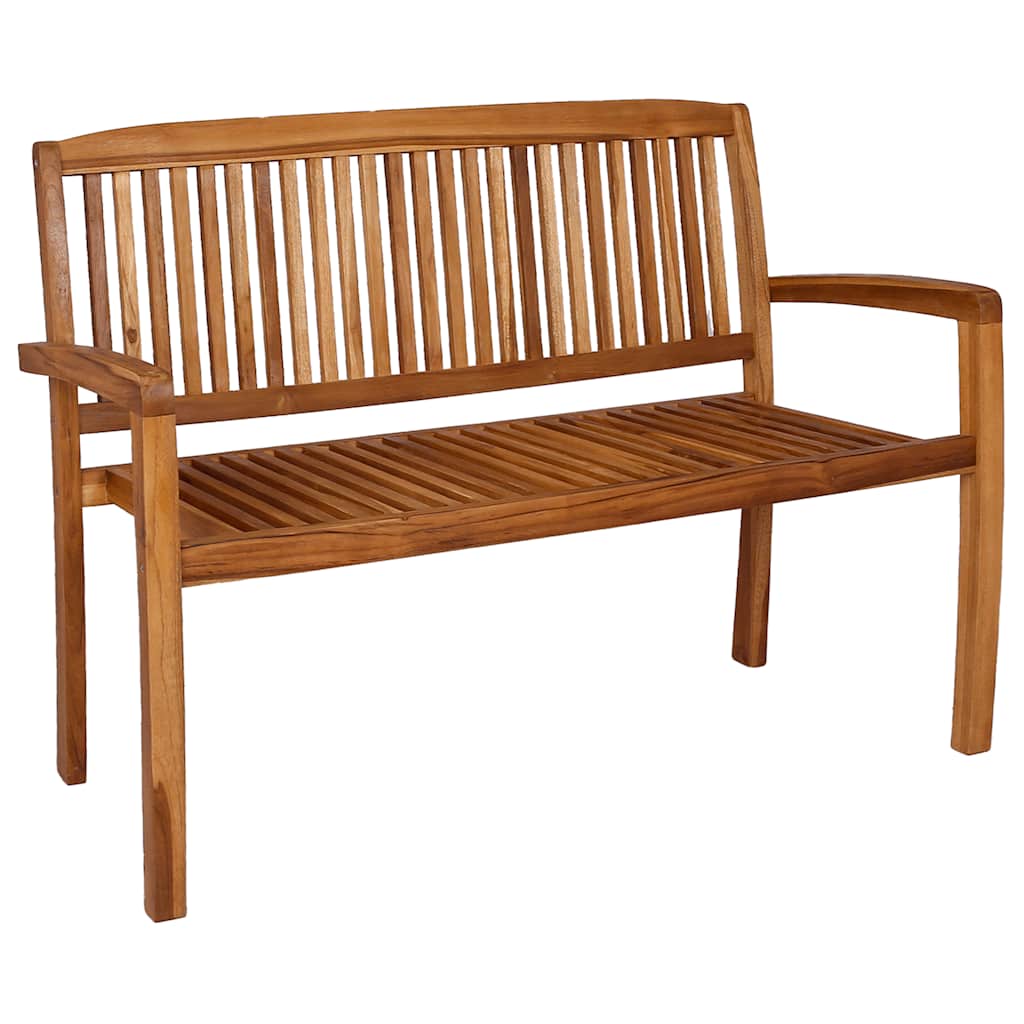 2-personers havebnk 120 cm massivt teaktr