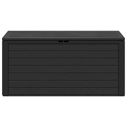 opbevaringskasse til haven 116x44x55 cm antracitgrå