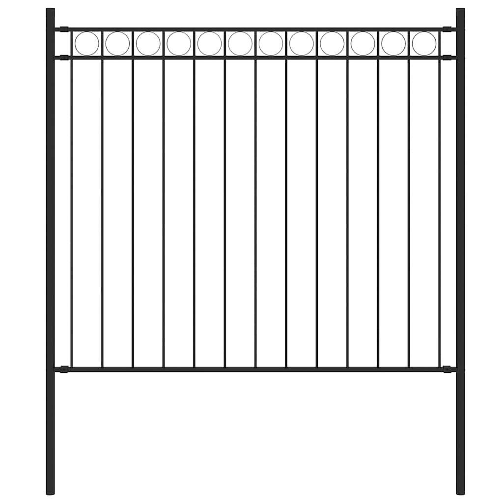 havehegn stål 1,81x0,8 m sort