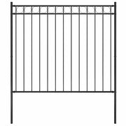 havehegn stål 1,81x1,5 m sort