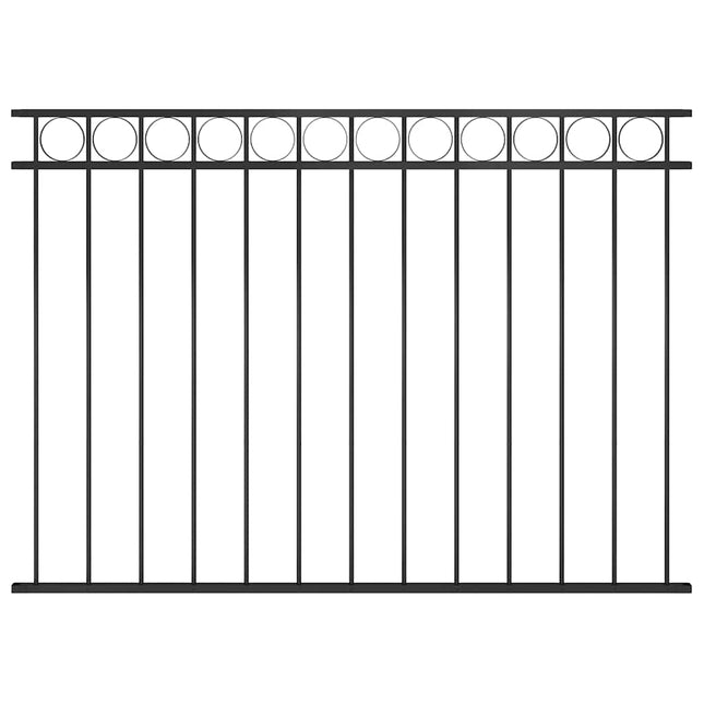 hegnspanel ASSEN stål 163x120 cm sort