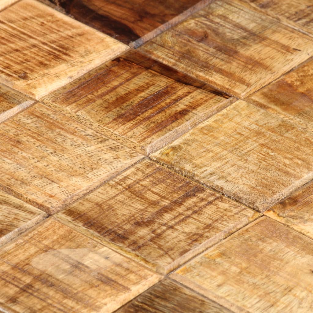 sofaborde 2 stk. med blokdesign ru mangotræ