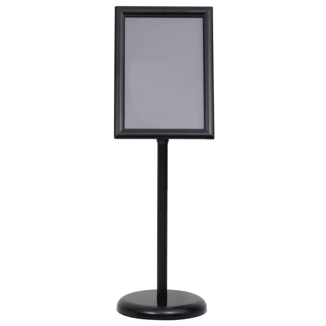 plakatstativ A3 aluminiumslegering sort