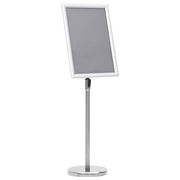 plakatstativ A3 aluminiumslegering sølvfarvet