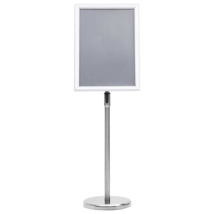 plakatstativ A3 aluminiumslegering sølvfarvet