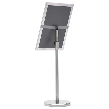 plakatstativ A3 aluminiumslegering sølvfarvet