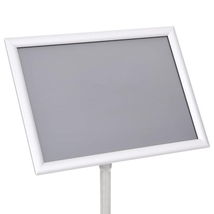 plakatstativ A3 aluminiumslegering sølvfarvet