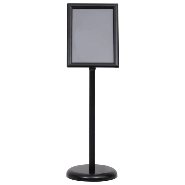 plakatstativ A4 aluminiumslegering sort