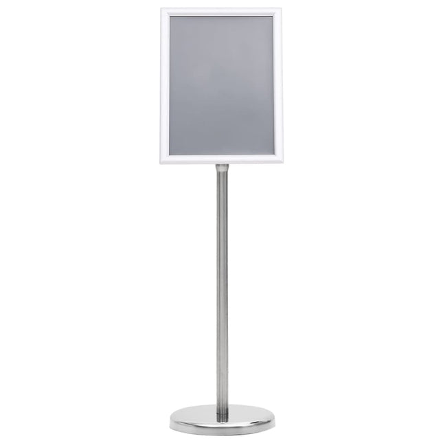 plakatstativ A4 aluminiumslegering sølvfarvet