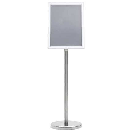 plakatstativ A4 aluminiumslegering sølvfarvet
