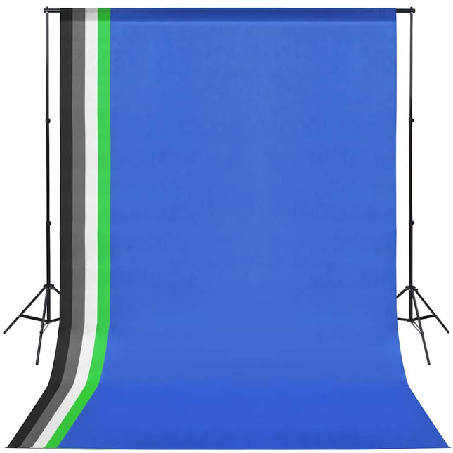 vdaXL fotostudieudstyr med bagtæpper, lamper og paraplyer