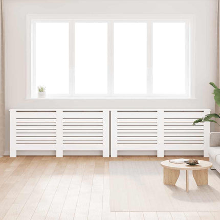 radiatorskjulere 2 stk. 172 x 19 x 81,5 cm MDF hvid