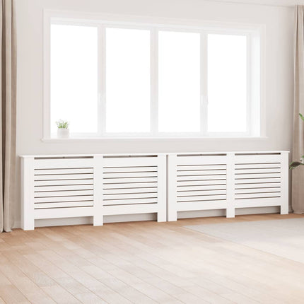 radiatorskjulere 2 stk. 172 x 19 x 81,5 cm MDF hvid