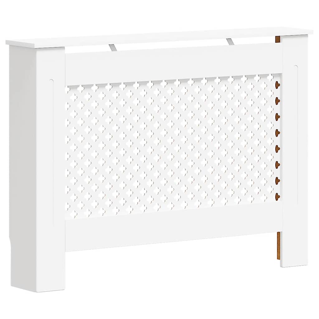 radiatorskjulere 2 stk. 112 x 19 x 81,5 cm MDF hvid