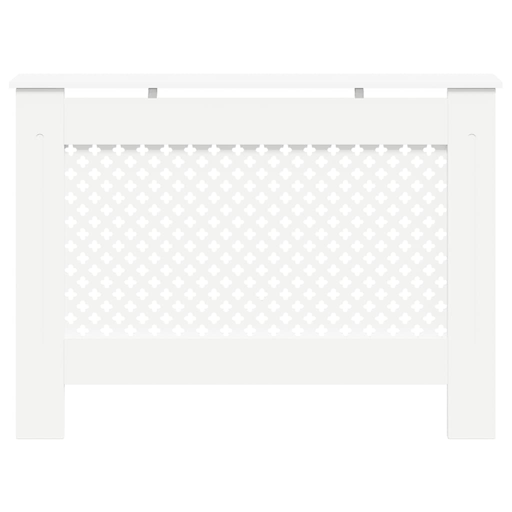 radiatorskjulere 2 stk. 112 x 19 x 81,5 cm MDF hvid