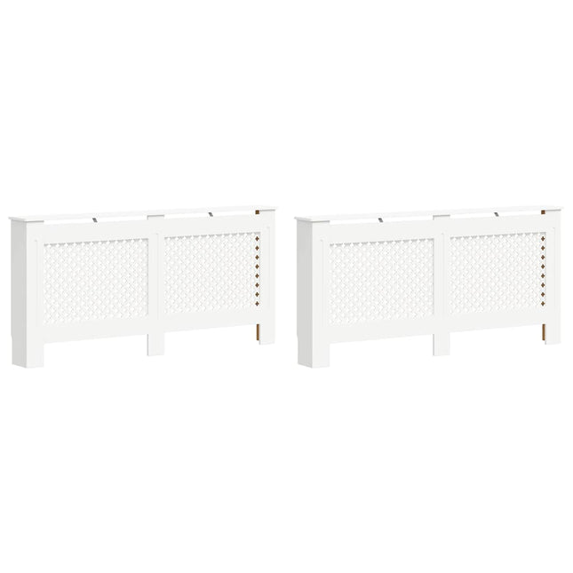 radiatorskjulere 2 stk. 172 x 19 x 81,5 cm MDF hvid