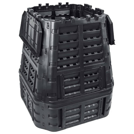 kompostbeholder 93,3x93,3x113 cm 740 l sort