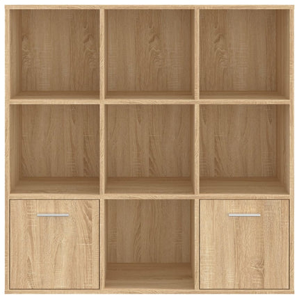 bogreol 98x30x98 cm konstrueret træ sonoma-eg