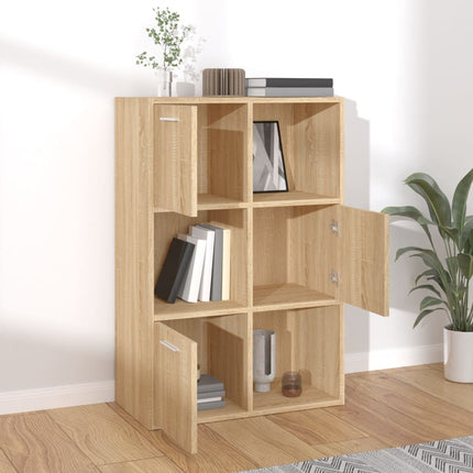 kontorreol 60x29,5x90 cm konstrueret træ sonoma-eg