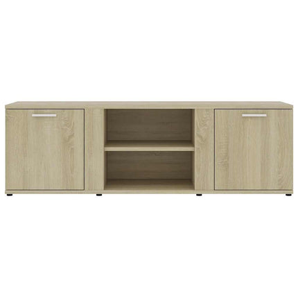 tv-bord 120x34x37 cm konstrueret træ sonoma-eg