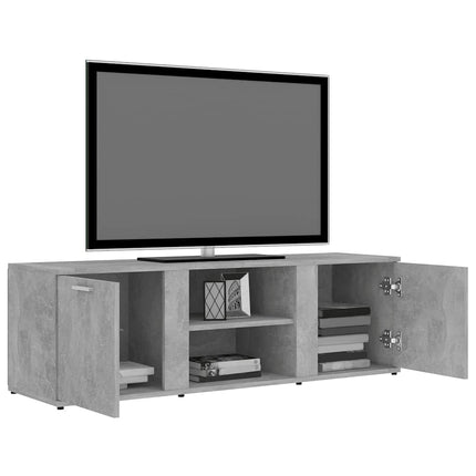 tv-bord 120x34x37 cm konstrueret træ betongrå
