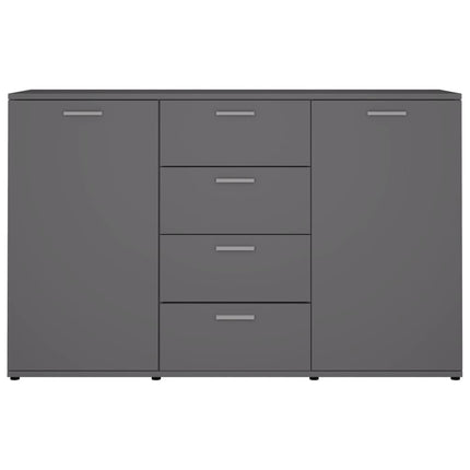 skænk 120x35,5x75 cm konstrueret træ grå