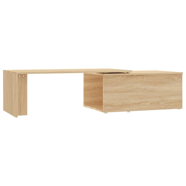 sofabord 150x50x35 cm konstrueret træ sonoma-eg