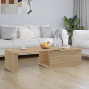 sofabord 150x50x35 cm konstrueret træ sonoma-eg