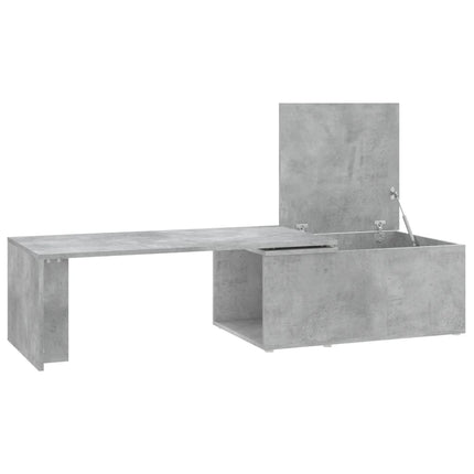 sofabord 150x50x35 cm konstrueret træ betongrå