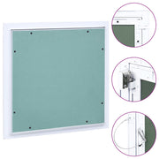 adgangspanel med aluminiumsramme og gipsplade 200x200 mm