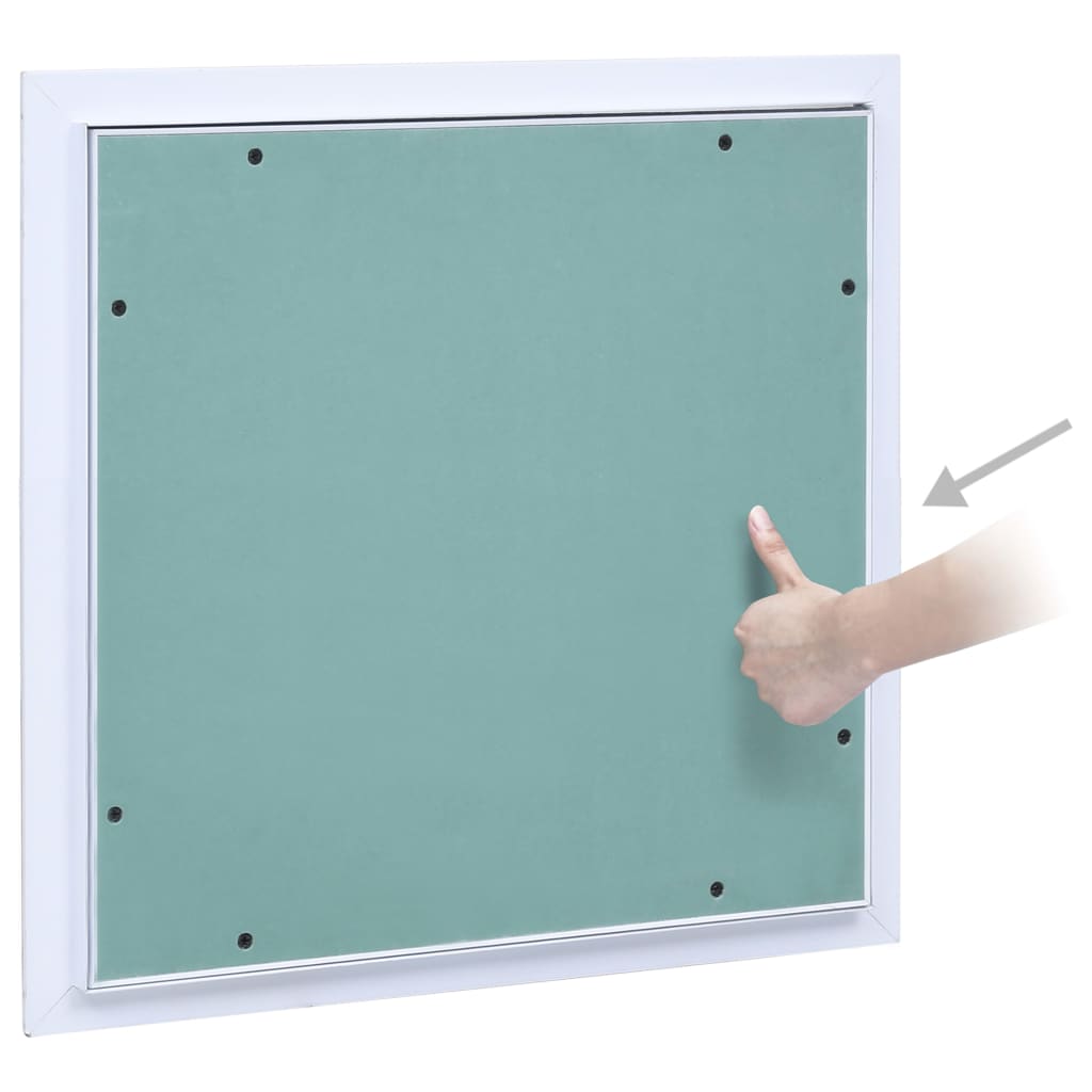 adgangspanel med aluminiumsramme og gipsplade 400x400 mm