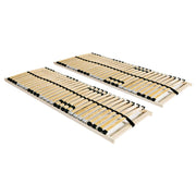 lamelbunde til seng 2 stk. 28 lameller 7 zoner 70 x 200 cm