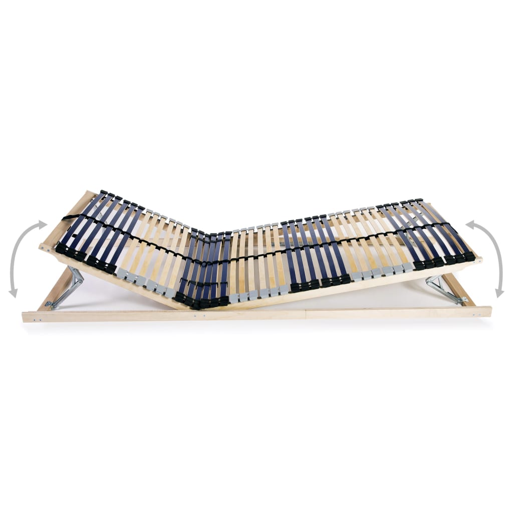 lamelbunde til seng 2 stk. 42 lameller 7 zoner 70 x 200 cm