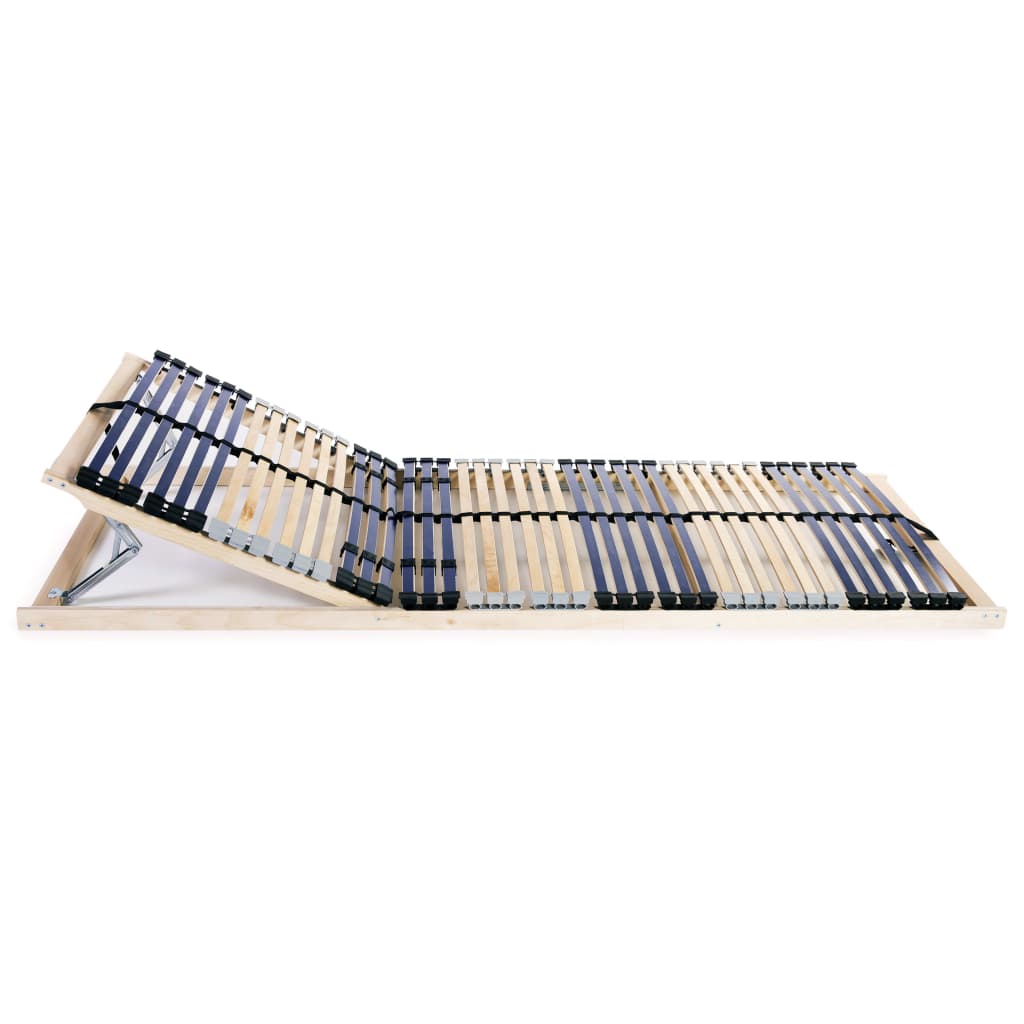 lamelbunde til seng 2 stk. 42 lameller 7 zoner 70 x 200 cm